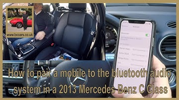 How to pair a mobile to the bluetooth audio system in a 2013 Mercedes Benz C Class