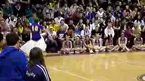 Lake Washington's Ben Kappler dancing in a tutu