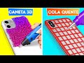 PISTOLA DE COLA QUENTE VS  CANETA 3D! || Artesanato e Truques Incríveis por 123 GO! GOLD