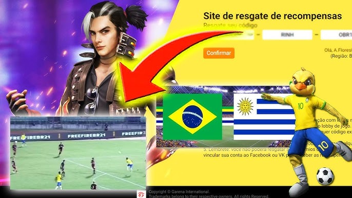 É HOJE! PEGUE O NOVO CÓDIGO DO FREE FIRE NO JOGO DO BRASIL