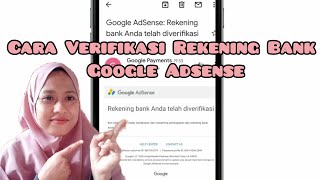 Cara Verifikasi Rekening Bank Google Adsense