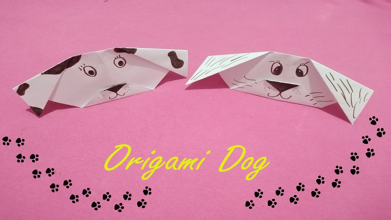 How to make Dog from paper Simple origami Dog YouTube