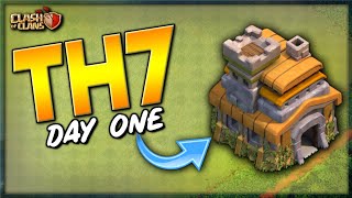 TOWN HALL 7 DAY ONE PRIORITIES!  TH7 LET'S PLAY PREMIERE screenshot 2