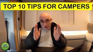 TOP 10 TIPS | MUST WATCH | For Camper & Motorhome Owners