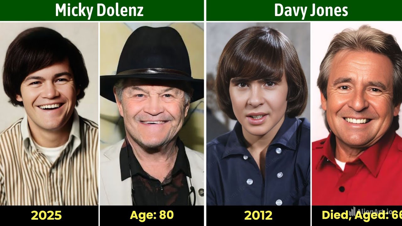 The Monkees Cast (1965–1968) Then and Now