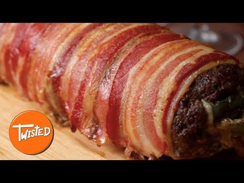 Bacon Wrapped Cheesesteak Meatloaf Recipe  Best Dinner Recipes  Homemade Meatloaf  Twisted