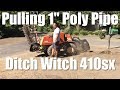 Ditch Witch 410sx Vibratory Plow Pulling 1" Poly Pipe for Irrigation System