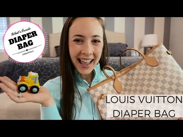 Here's what I put in my diaper bag lv neverfull #diaperbag