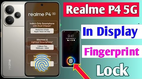 Realme P4 5G In Display Fingerprint Lock Setting/How to display fingerprint lock in realme p4 5g 