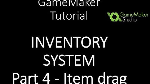 GameMaker 2 Inventory System - Easy and flexible - Part 4