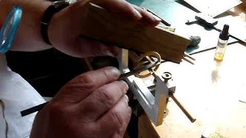Clockmakers turns pivot burnishing