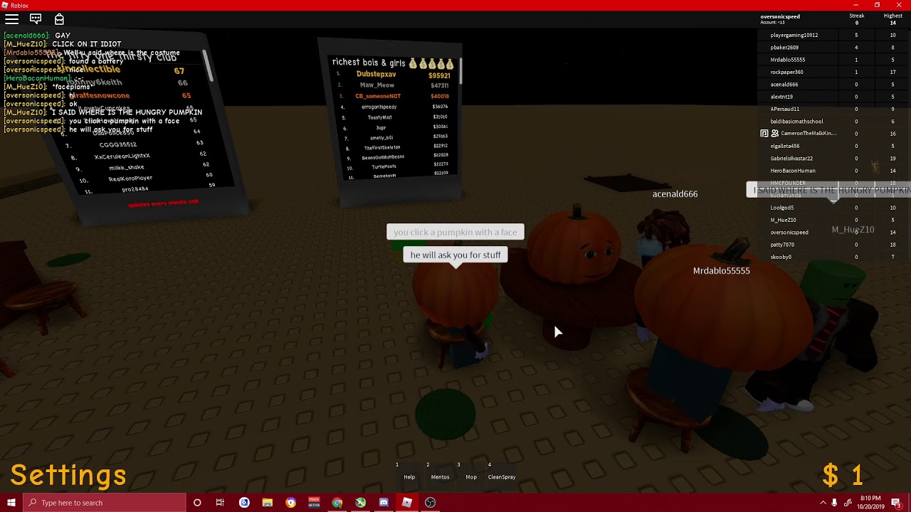 How To Get Pumpkin Delicious Consumables Youtube - how to get hungry pumpkin suit delicious consumables simulator roblox