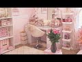 🎀new pink beauty room tour&reveal!