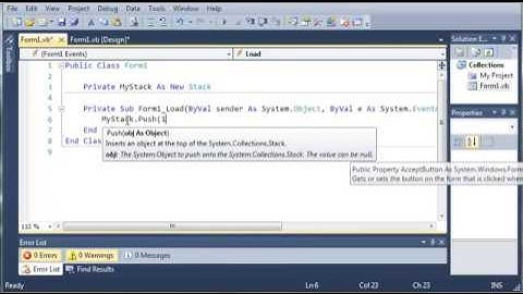 Visual Basic Tutorial   84   Stacks ‏
