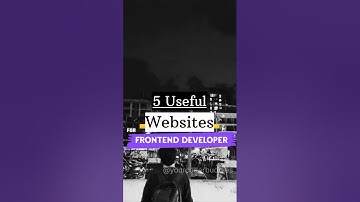 5 Useful Websites for Frontend Developer 🔥#frontenddeveloper #yourcoderbuddies #ycb#shorts