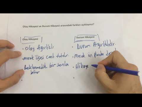 9. Sınıf Türk Dili ve Edebiyatı - Olay Hikayesi ve Durum Hikayesi Arasındaki Farklar