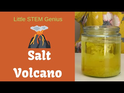 Salt Volcano (Salt Lava Lamp) | Easy Science Experiment for Kids by LittleSTEMGenius