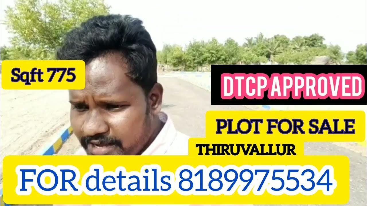 DTCP APPROVED PLOT FOR sale in Tiruvallur CHENNAI YouTube