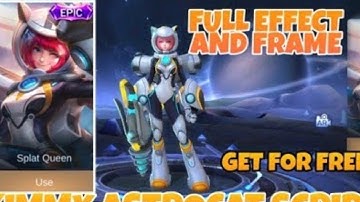 KIMMY ASTROCAT SKIN SCRIPT | FULL EFFECT, FRAME REAL BACKGROUND