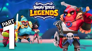 Angry Birds Legends Gameplay Part 1 : Golem island & Shipwreck Cove Complete Walkthrough (Android) screenshot 2