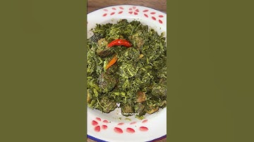 Thumbnail of Kenyan Dayak style pounded cassava leaves