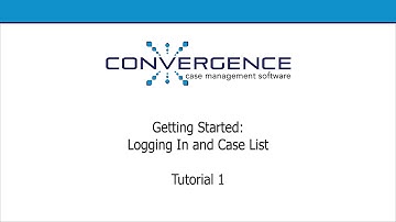 Convergence Software, Tutorial 1: Getting Started