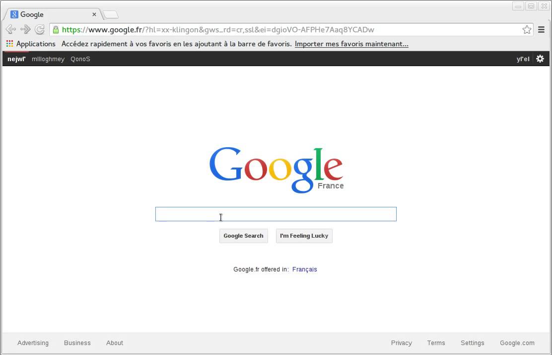 Easter Egg Google Google Klingon Youtube