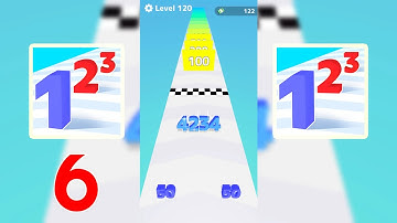 Mobile Gameplay Walkthrough: Number Masters, Pancake Run, Roof Rails, Marble 6 (Android,iOS)