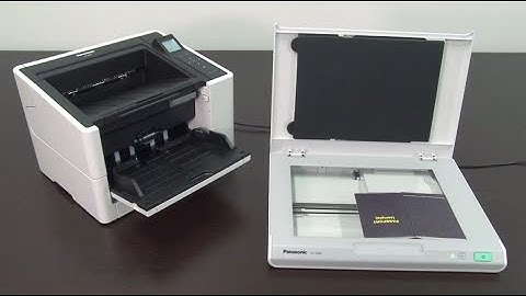 Panasonic Document Scanner: Key Function "Compatible with Optional Flatbed Scanner"