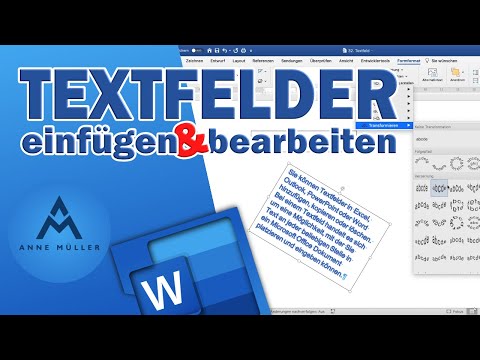 Textfeld in Microsoft Word einfügen und formatieren