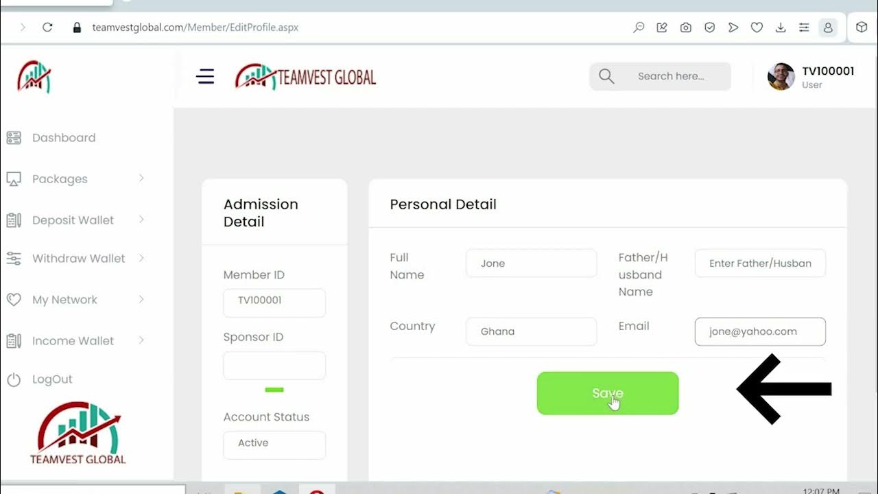 how-to-update-password-on-teamvest-youtube