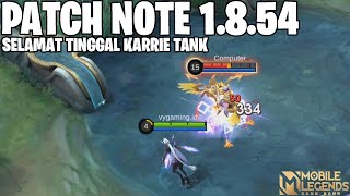 FRAGMENT SHOP UPDATE, KARRIE NERF, PAQUITO BUFF, IXIA BUFF. EDITH BUFF - PATCH NOTE 1.8.54 MLBB