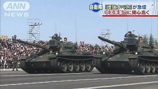 内閣府世論調査　自衛隊「増強すべき」急増(15/03/07)
