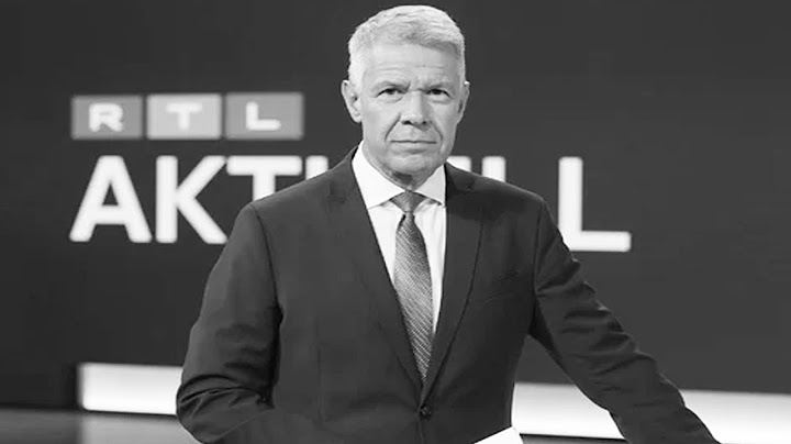 Ehemaliger RTL-Moderator Peter Kloeppel: An einem Schlaganfall gestorben.