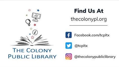 The Colony Public Library eCard