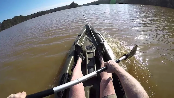 Sundolphin journey 12 SS kayak review top speed on lake