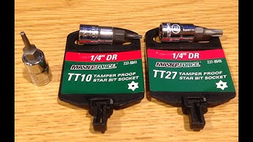 Masterforce Torx Security Bit Sockets