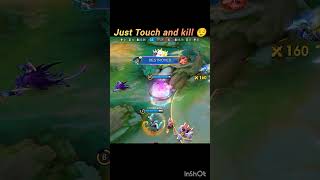no combo just touch #mllb #mlbb #mobilelegends #gusion #oneshot #gusionbuild