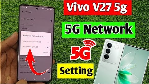 Vivo V27 5g me 5g network kaise chalaye | how to enable 5g network in Vivo V27 5g