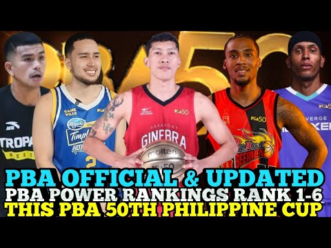Pba Ranking PBA OFFICIAL & UPDATED PBA POWER RANKINGS THIS PBA 50TH PHILIPPINE CUP ...