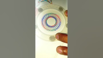 triple colour design😲#spirograph #shorts #youtubeshorts #artandcraft #ytshorts #art #trend #yt #2025