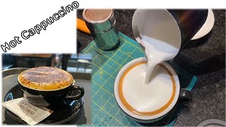 Hot Cappuccino with regular size/Foundation step with Latte Art/Espresso with steam milk. screenshot 3