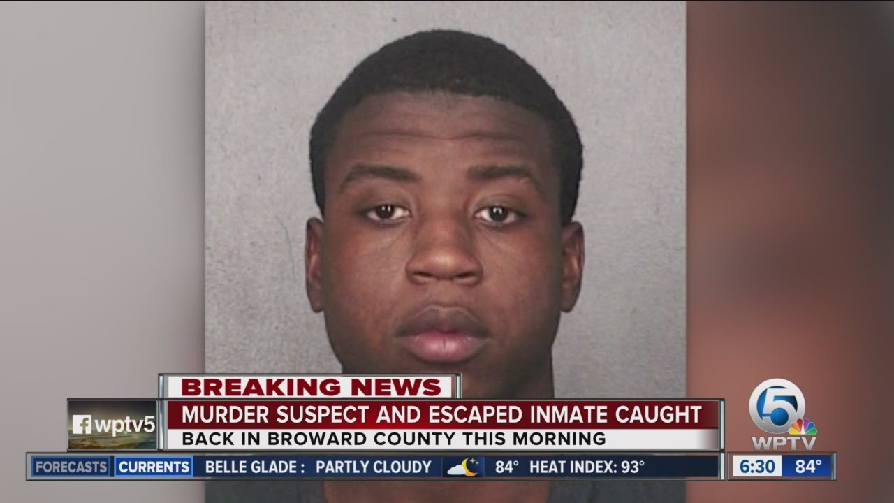 Escaped Broward County murder suspect nabbed at West Palm Beach motel ...