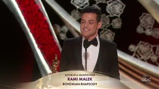 Rami Malik Winning his first Oscar | Best Actor | Academy Awards