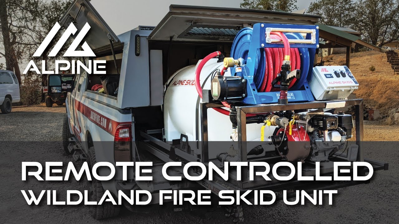Remote Controlled Wildland Fire Skid Unit Alpine Skids YouTube