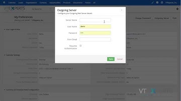 VTiger Outgoing Email Server (Individual) - Extension