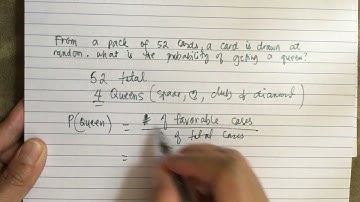 From a pack of 52 cards , a card is drawn at random. What is the probability of getting a queen?