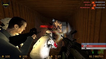 ZOMBIE ESCAPE ROUND ON COUNTER-STRIKE: SOURCE, map: ze_lila_panic_escape, STAGE 3, CSS