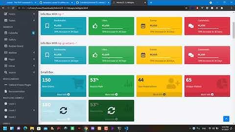 Laravel with AdminLTE Bootstrap Admin Dashboard Template