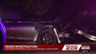 Deputies investigate two-car crash in Lehigh Acres